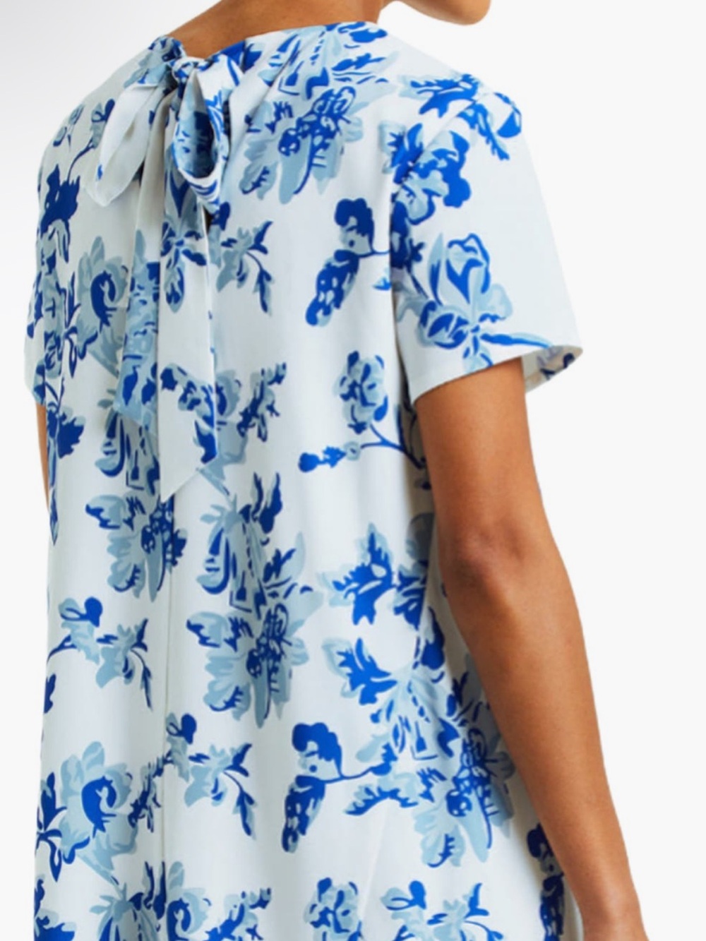Mestiza NY Cecily Blue Floral Mini Dress - Shift Style - Picture 5 of 12